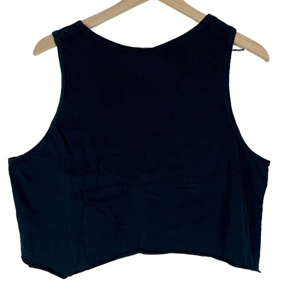 ALABAMA Football Crop Top Tank Cut Off Shirt Neon Game Day Roll Tide Size Large - Picture 3 of 7